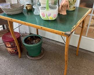 Antique folding table