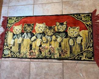 18”X38” cat tapestry