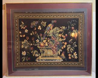 Antique Eurpean Flemish Tapestry, "The Jay"