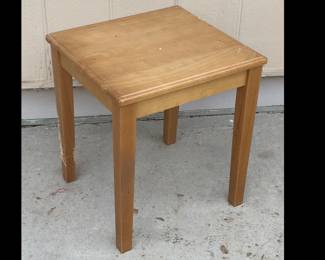 Vintage wood end table