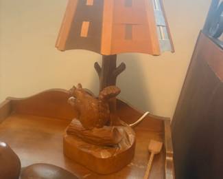 . . . squirrel lamp