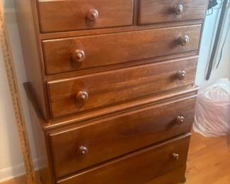 . . . pine chest of drawers