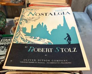 . . . tons of vintage sheet music