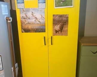 . . . vintage metal cabinet