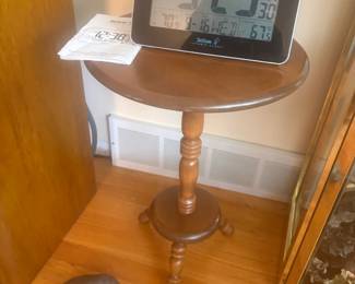 . . . table and Lacrosse weather/clock system