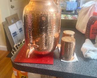 . . . copper urn set