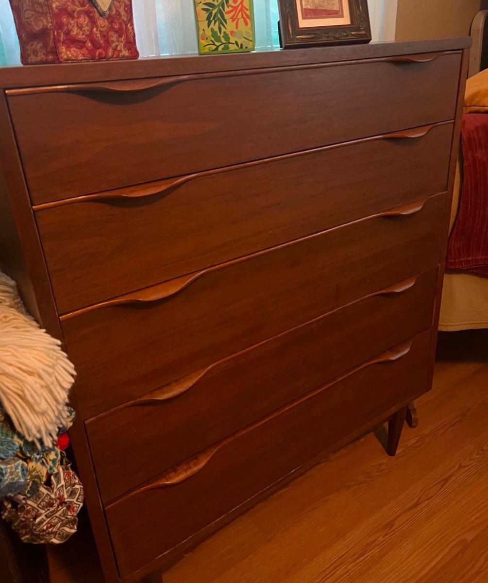 MCM Highboy dresser. Part of 3 piece bedroom set.