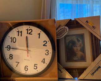 Clock, picture frame