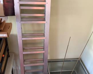 Aluminum ramps, mid century chrome tables