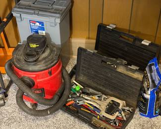 Shop vac, hand tools