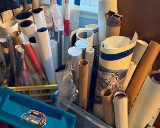Lots of vintage posters / autoomotive / movie