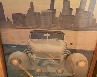 1937 Cord framed poster