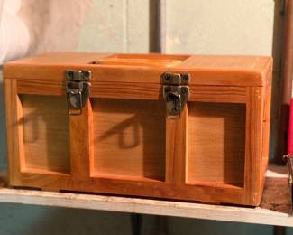 Wooden tool box