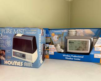 Wireless weather center, humidifier