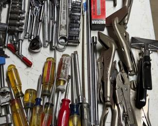 Socket wrenches / sets, channel lock pliers
