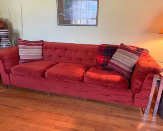 Chrome couch and tables