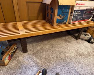 Mid century modern bench