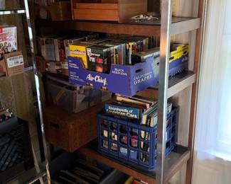 Mid century chrome shelves