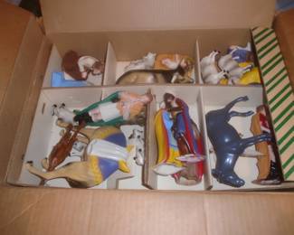 Vintage hard plastic Christmas