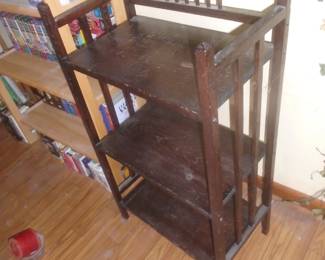 mission style oak bookcase