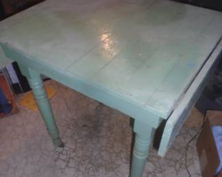 primative drop leaf table