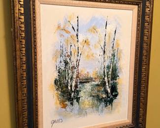 Artwork, floral oil painting