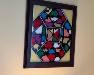Leaded glass panel 