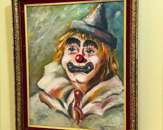 Clown painting