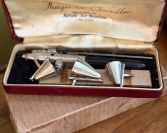 Vintage air brush set