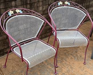 Wrought iron chairs