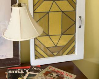 Stained glass designed pane
