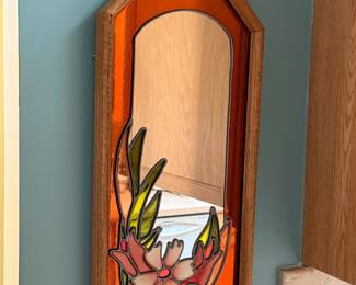 Stained glass mirror