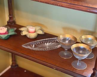 Art deco cocktail glasses