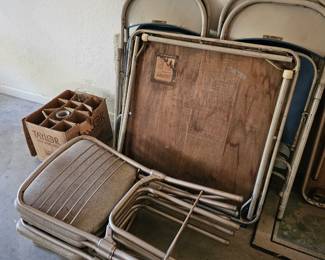 card tables and chairs, sold as sets