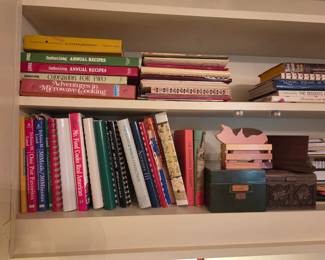 lots of cookbooks 