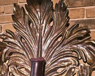 Fab large metal wall candelabra 