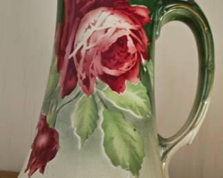 hand painted vintage jug