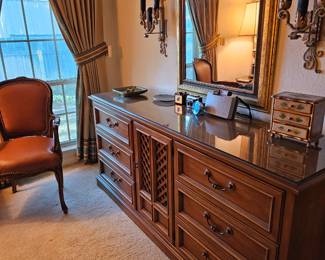 vintage dresser with mirror