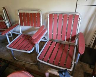 vintage aluminum chairs 