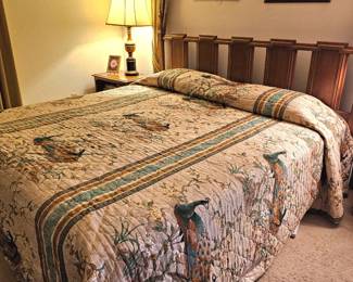 large mid-century bed