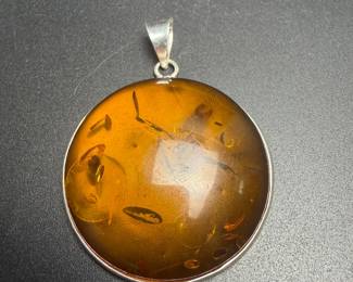 Sterling Silver Amber