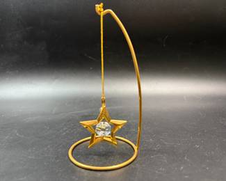 Gold plated with crystal