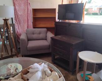 Arm Chair - Floor Lamp - Night Stand