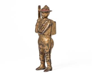 A.C. Williams 1910s Cast Iron "Boy Scout" Still Bank 