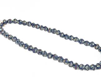 Vintage African Powder Glass Bicone Trade Bead Strand