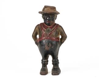 A.C. Williams Cast Iron "Sharecropper" Black Americana Penny Coin Still Bank