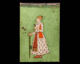 18th century antique indian miniature painting Rajput paintings Mughal, Pahari or Deccani miniatures, 