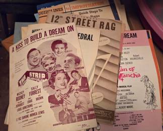 Vintage sheet music 