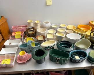 Red Wing Pottery, McCoy, Frankoma Pottery, Russel Wright