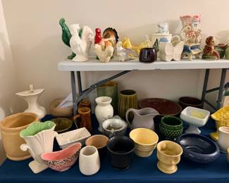 Red Wing Pottery, McCoy, Frankoma Pottery, Russel Wright